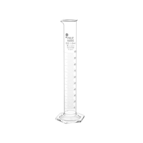 Hp Aa Philip Harris Glass Measuring Cylinder Ml Pack Of