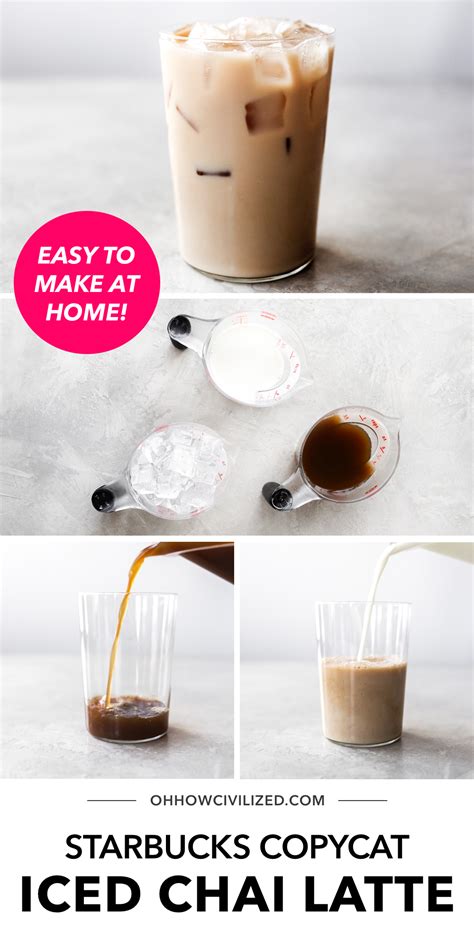 Iced Chai Latte Recipe Iced Chai Tea Latte Copycat Starbucks Recipes