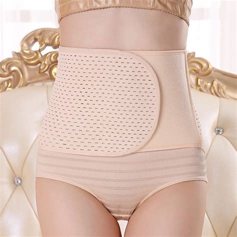 Postpartum Belly Binder Plus Size Tummy Binder Body Shaper Abdominal