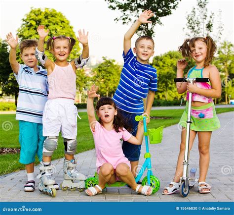 Waving Stock Photo Image Of Childhood Happy Active 15646830