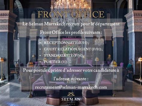 Selman Marrakech Recrute Plusieurs Profils Dreamjob Ma