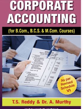 Corporate Accounting Reddy and Murthy PDF Download