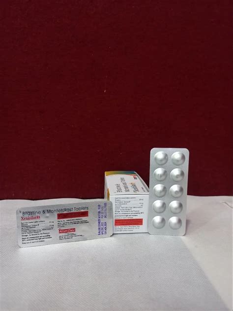 Bilastine 20 Mg Montelukast 10 Mg At Rs 1800box Pharmaceutical