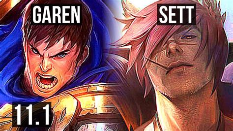 Garen Vs Sett Top 9 1 4 2 1m Mastery 600 Games Legendary Kr