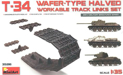 Miniart Scale Kit No T Wafer Type Halved Workable Track