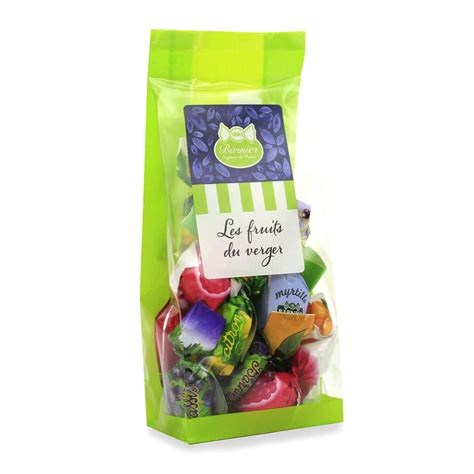 Bonbons fourrés gourmands Assortiment Fruits du Verger Bonbons Barnier