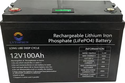 V V Ah Lithium Lifepo Lvtopsun Shop Today Get It