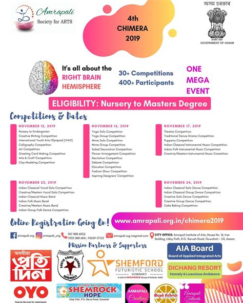 Hello World Heres The Latest Date Schedule Of The 4th CHIMERA 2019