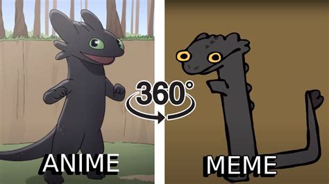 360º Vr Toothless Dancing Meme Vs Speakerman Toothless Dance№4 Youtube
