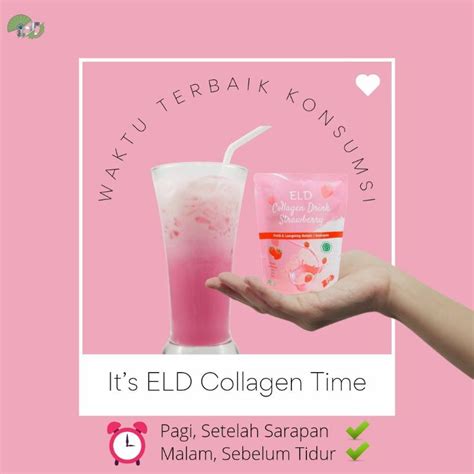 Jual Eld Collagen Drink Strawberry Gr Shopee Indonesia