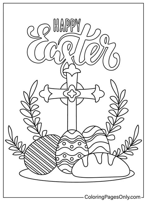 Pin On Easter Cross Coloring Pages Free Printable