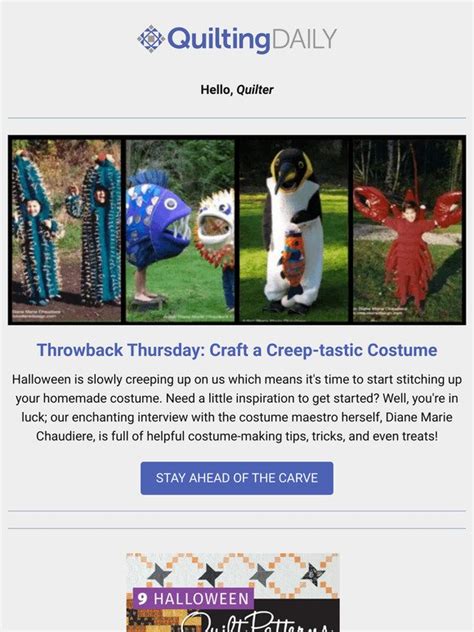 Quilting Daily Stitch Up A Gourd Geous Costume 🎃 Milled