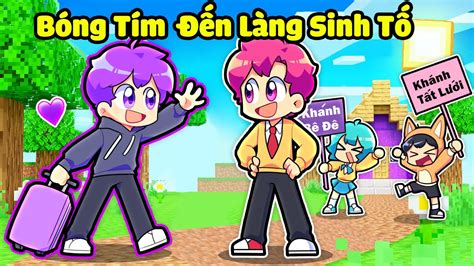 HIHA BẤT NGỜ KHI GARYGIL BÓNG TÍM ĐẾN THĂM LÀNG SINH TỐ TRONG MINECRAFT