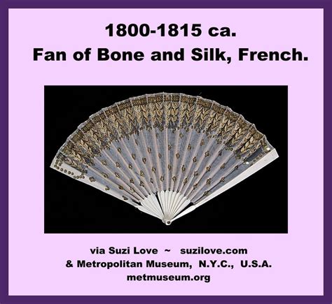 1800 1815 Ca Fan Of Bone And Silk French Regencyfashion Janeausten