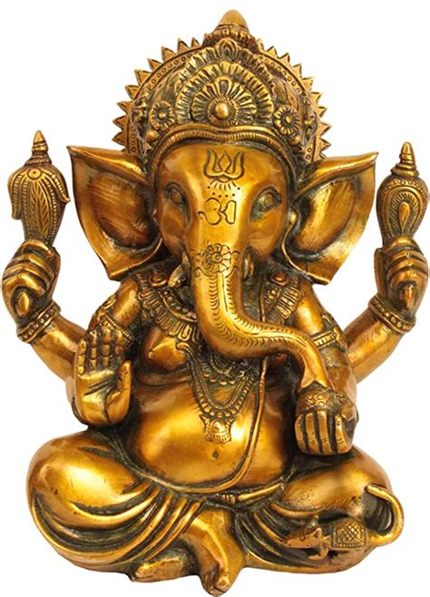 Amazon Craftvatika Large Ganesh Idol Figurine Elephant God Statue