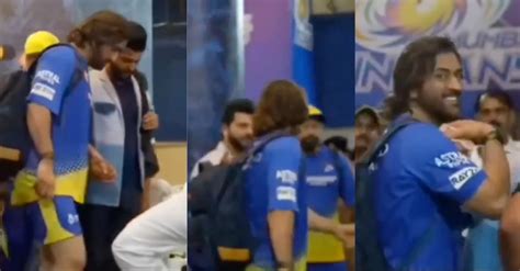 Ipl 2024 Suresh Raina Lends A Helping Hand To Limping Ms Dhoni Video