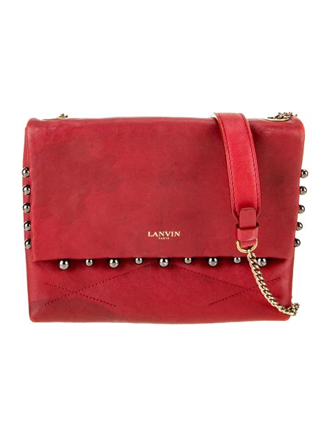 lanvin leather shoulder bag neutrals crossbody bags handbags