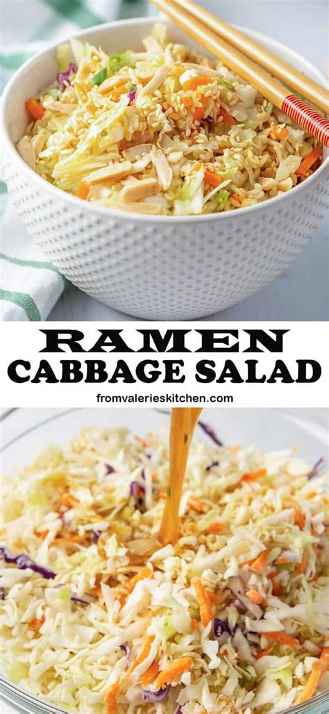 Ramen Cabbage Salad Valeries Kitchen