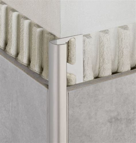 Schluter Systems Tile Transition Rondec Brushed Nickel Schillings