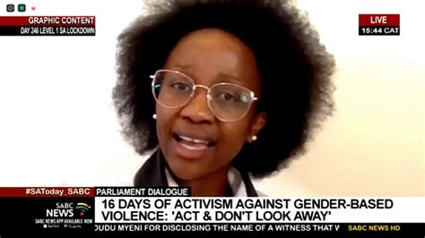 16 Days Of Activism Against Gbv I 2020 Theme Is Act And Dont Look