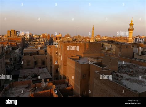 Rooftops Of Beni Suef Stock Photo Alamy