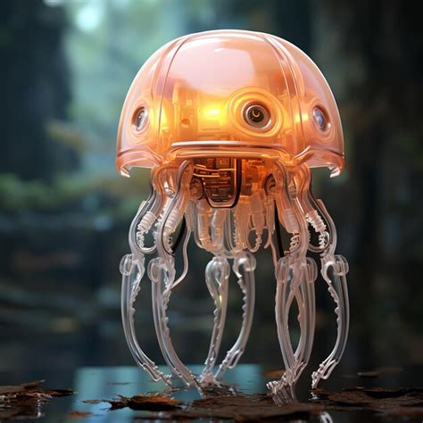 Premium Photo 3d Jellyfish Cartoon Robot