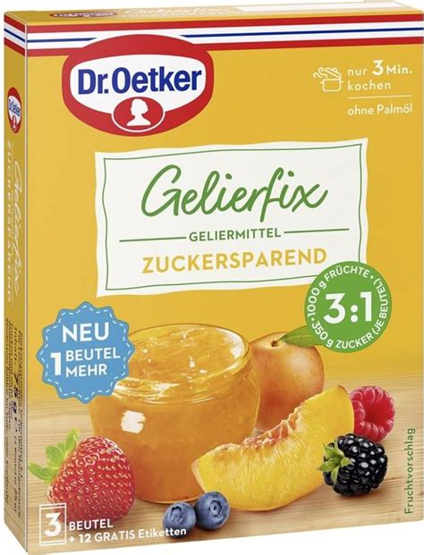 Dr Oetker Gelierfix 3 1 Gelling Agent 3 Pack 75 G Piccantino