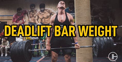 How Much Does A Deadlift Bar Weigh? (Different Types)