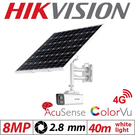 Hikvision G Solar Energy Cctv Kit Dahua Colorvu Bullet Network