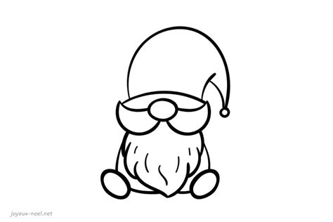 Coloriage Gnome Dessins De No L Imprimer Ici