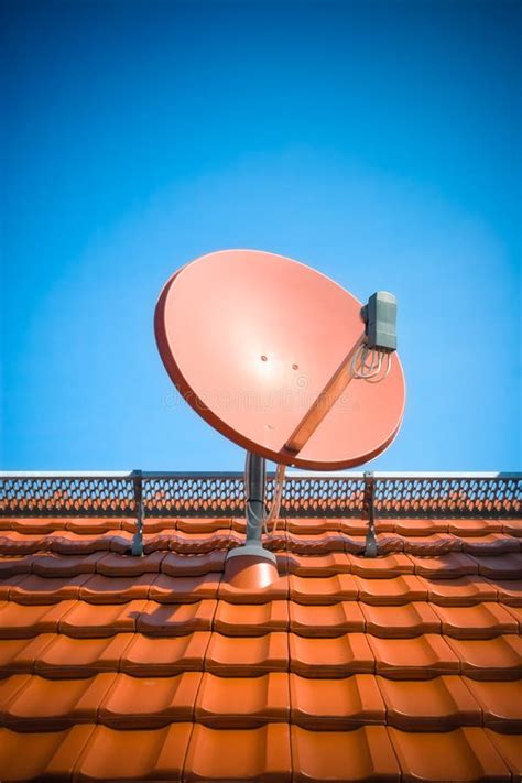 Residential satellite dish stock photo. Image of radar - 14124784