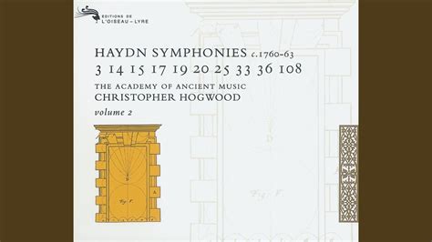 Haydn Symphony In D H I No 19 2 Andante YouTube