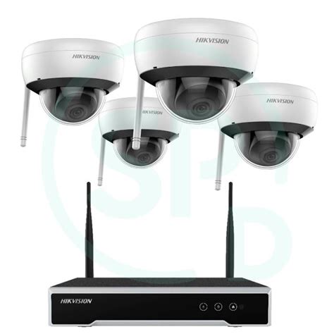 Kit De Seguridad Hikvision Cctv Wifi Nvr Canales Camaras Domos