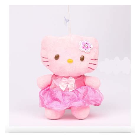 Плюшена играчка Hello Kitty светло розова 18 см - eMAG.bg