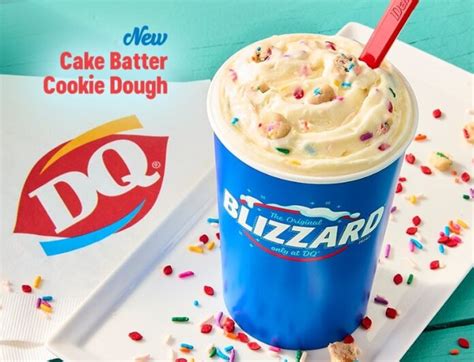 Dairy Queen Introduces New Cake Batter Cookie Dough Blizzard As The Blizzard Of The Month For