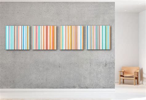 Lines Four Paintings Acrylic Painting By Susana Sancho Beltrán