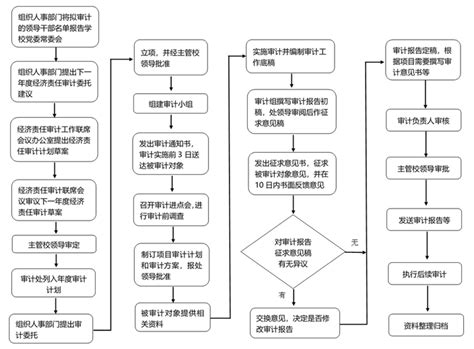 经济责任审计流程图 广西大学审计处