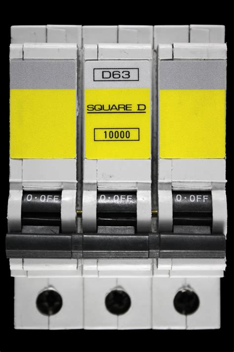 Square D Curve D Ka Triple Pole Mcb Circuit Breaker Qoe