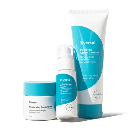 Riversol Redness Control Skincare Kit For Rosacea Prone Skin Reduce