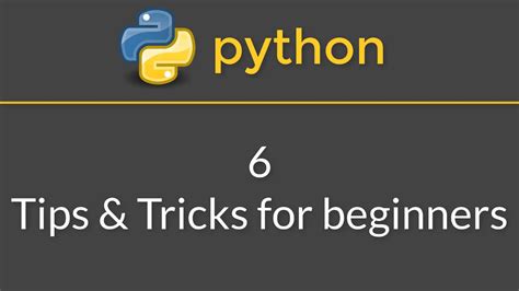 Python Tips And Tricks For Beginners YouTube