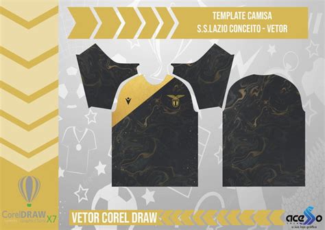 Template Camisa S S Lazio Conceito Vetor Elo