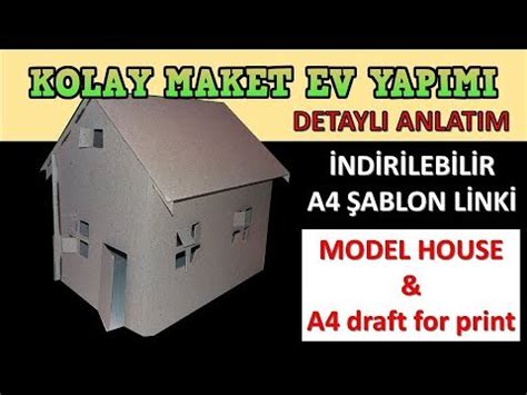 KOLAY MAKET EV YAPIMI YouTube