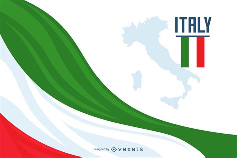 Descarga Vector De Diseño De Fondo De La Bandera De Italia