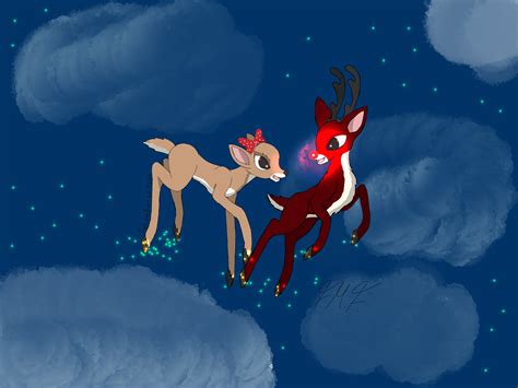 Christmas 2021 Rudolph And Clarice By Azure Wolf 227 On Deviantart