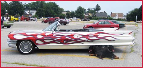 1961 Flaming Cadillac Convertible Cassatto Airbrushing Custom