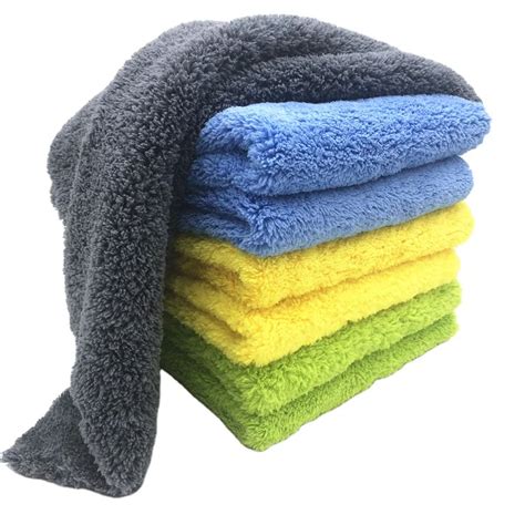 Wholesale Coral Fleece Wash Cloth Microfiber Edgeless 500gsm Car