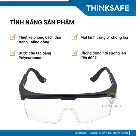 Mua Mắt Kính Bảo Hộ Giá Rẻ Everest Thinksafe Màu Trắng Trong Suốt