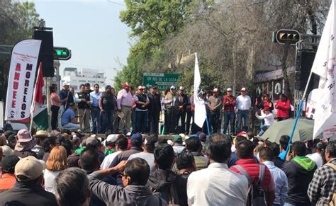 En Bucareli SME Protesta Frente A La Segob Tras Marcha Grupo Milenio