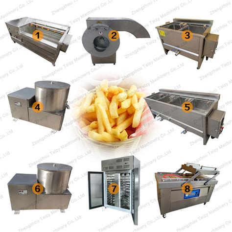 Commercial Potato Chips Cutting Machine Frozen French Fries Making