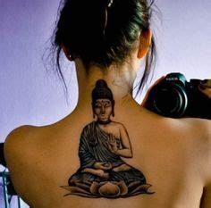 Back Of The Neck Outline Of Buddha Another Great Tattoo Of Buddha